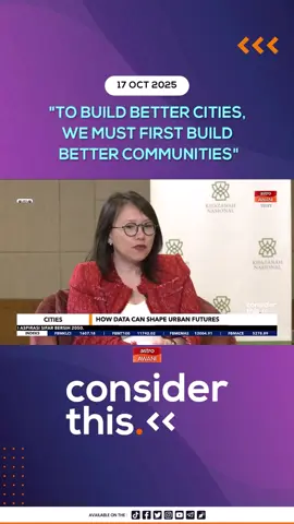 Melisa Idris speaks to Koh Cha-Ly, Founder & CEO of Urbanmetry, about how the fabric of a city depends on its sense of community and people, and how Malaysia can strengthen its communities to build better cities. #ConsiderThis