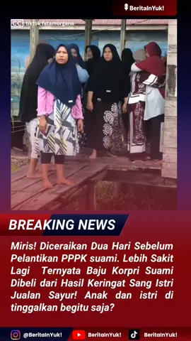 Dua Hari Jelang SK PPPK, Istri Diceraikan dan Ditinggalkan Bersama Dua Anak: Kisah Pilu Imelda dari Aceh Singkil Aceh Singkil - Haru dan amarah bercampur menjadi satu di balik kisah viral yang menyayat hati dari Aceh Singkil. Imelda Safitri, seorang ibu dua anak, harus menelan pahit dicerai suaminya hanya dua hari sebelum sang suami menerima surat keputusan (SK) pengangkatan sebagai Pegawai Pemerintah dengan Perjanjian Kerja (PPPK) di lingkungan Satpol PP/WH Kabupaten Aceh Singkil. Padahal, di masa-masa sulit sebelum sang suami lulus PPPK, Imelda dikenal sebagai sosok istri tangguh. Ia turut menopang ekonomi keluarga dengan berjualan sayur di pasar dan berdagang produk online demi memenuhi kebutuhan rumah tangga. Bahkan, menurut pengakuannya, baju Korpri sang suami dibeli dari hasil jerih payahnya sendiri. Namun, kebahagiaan yang diharapkan justru berbalik menjadi luka. Imelda dijatuhi talak tiga, dan dua hari kemudian sang suami menerima SK pengangkatan PPPK dengan penuh kebanggaan—sementara dirinya dan dua anak kecil harus kembali ke kampung halaman di Aceh Selatan. “Dulu kau datang melamarku ke orang tuaku. Tapi kini, kau campakkan aku dan anak-anak di kampungmu. Setelah lulus PPPK dan menerima SK, kami kau tinggalkan. Bahagialah kalian atas penderitaan kami,” tulis Imelda dalam unggahannya di media sosial yang kini viral di berbagai platform. Video kepergian Imelda bersama dua anaknya dengan mobil L300 merah jambu menyebar luas di media sosial. Puluhan warga Kampung Siti Ambia, Kecamatan Singkil, terlihat mengantarnya dengan air mata. Beberapa bahkan memeluk dan mencium Imelda sebelum keberangkatan, tak kuasa menahan haru. Kepala Desa Siti Ambia, Aswalun, membenarkan peristiwa tersebut. Ia menyebut pasangan itu memang kerap berselisih sejak sang suami masih berstatus honorer. “Mereka sering ribut karena faktor ekonomi. Pihak desa sudah beberapa kali memediasi,” ujar Aswalun. “Keduanya sama-sama egois, tidak ada yang mau mengalah,” tambahnya. Kini, perjuangan panjang Imelda yang dikenal pekerja keras harus terhenti—berganti dengan air mata dan beban untuk membesarkan dua anaknya seorang diri. “Saya sudah ikhlas. Mungkin ini cara Tuhan menunjukkan siapa yang tulus dan siapa yang pergi ketika sudah di atas,” ungkapnya lirih dalam video yang beredar. Kisah Imelda menjadi potret getir perjuangan perempuan di tengah ketidakadilan rumah tangga. Dari peluh di pasar hingga luka di hati, ia tetap berdiri demi anak-anaknya, meski ditinggalkan tepat di ambang keberhasilan yang dulu mereka perjuangkan bersama. #beritainyuk #breakingnews #videoviral #KisahImelda #ViralAcehSingkil #DuaHariSebelumSK #SuamiLulusIstriDiceraikan #BajuKorpriItuAkuYangBeli #AirMataPerempuanTangguh #PotretKetidakadilan #PerempuanBerjuangSendiri