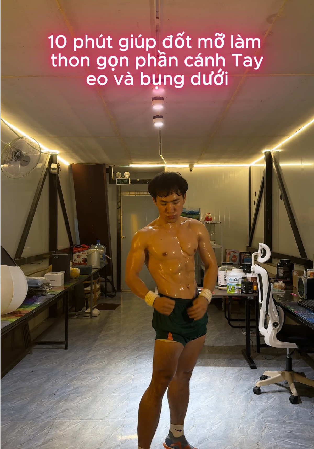 Bài cardio 10 phút đốt mỡ giúp thon gọn phần cánh tay eo bụng #cardioworkout #dongluctapluyen #tapluyen #bodyweight #xuhuong 