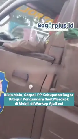 Satpol-PP Kabupaten Bogor kena tegur oleh pengendara motor karena merokok saat berkendara. Pasalnya, pengendara motor itu kesal lantaran abu rokok dari anak buah Kasatpol-PP Cecep Imam Nagarasid itu terkena pengendara.  Penegak Perda itu lantas malu saat divideo oleh pengendara atau masyarakat sipil. Pengambil video bahkan menyindir oknum Satpol-PP itu agar merokok di warkop saja, jangan di mobil.  