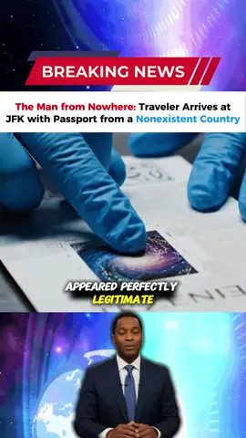 Breaking news: The Man from Nowhere Traveler Arrives at JFK with Passport from a Nonexistent Country #breakingnews #news #tiktoknews 