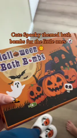 These are the cutest got them for my son now for spooky season and each time it’s bath time he always has to use one ! Very cute and kid friendly 🤞🏽👻 #bathbombs #boymom #spookyseason #halloweenthings #fizz 