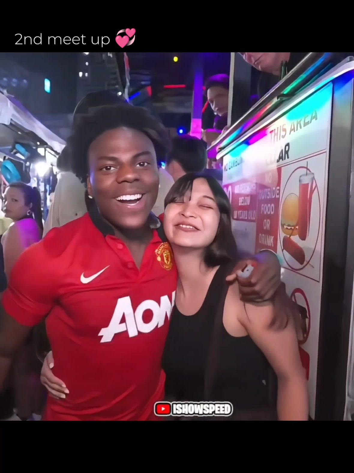 2nd meet up deaf girl and speed #thaigirl #cute #ishowspeed #meetagain 