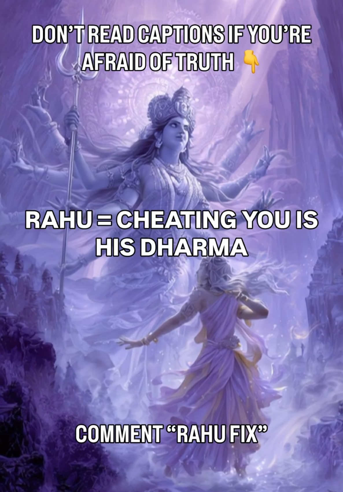 💥 RAHU = CHEATING YOU IS HIS DHARMA 🔥 1. Rahu in the 7th House – The Masked Husband, the Hidden Lover Rahu here creates a magnetic partner… with a parallel life. 👉 Why does he say “I love you” while hiding who else he says it to? 🔥 2. Rahu + Venus (especially in 1st, 5th, 7th, 12th) – Lust Disguised as Love Rahu-Venus burns hot, cheats fast, and blames you for his guilt. 👉 Why are you healing someone who never intended to stay whole? 🔥 3. Rahu + Moon in Navamsa or D-1 (especially in Scorpio/Cancer) – Gaslight Masterclass Rahu + Moon makes your intuition look like insecurity. 👉 Why do you keep apologising for asking to be loved honestly? 🔥 4. Rahu + 7th Lord or Darakaraka combust / retrograde / in enemy sign – Marriage = Karma Prison Because Rahu placed him in your life not to cherish you — but to collect karmic debt. 👉 Why does being loyal feel like losing your soul inch by inch? 🔥 5. Rahu + Saturn / Mars in 7th or 8th house – Cold Betrayal, Violent Distance Rahu-Saturn husbands stay… and destroy you slowly. 👉 Why does he sleep next to you but dream of a freedom that doesn’t include you? COMMENT: “RAHU FIX” to get your personal protection ritual. 💀 This isn’t “bad luck.” This is a scripted karmic illusion. Rahu doesn’t bring you lovers. He brings you mirrors of your past-life wounds — to tempt, test, and torment. And unless decoded, you’ll keep saying “He’ll change”… While Rahu keeps laughing through his lies. 👁‍🗨 I don’t decode illusions for everyone. I take clients only after a pre-interview — Because if you’re still defending the man who’s cheating as his dharma… You’re not ready to escape your karma. But if your soul is done playing house in a haunted marriage… 🕳️ DM “DARK TRUTH” — if you’re ready to burn the fake storyline and finally exit the Rahu theatre. [RahuKarma KetuDetachment SaturnDelays VenusLove SunEgo JupiterWisdom NavamshaLove AstroRemedies KarmicRelationships TransitEffects] 📲 Direct Contact: WhatsApp me here: wa.me/917276557580 / +91 72765 57580 Telegram me here: https://t.me/LOORDSHIVA / @LOORDSHIVA