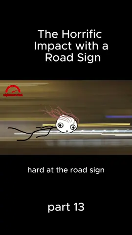# The Horrific Impact with a Road Sign #explanation #fouryoupage #airborne 