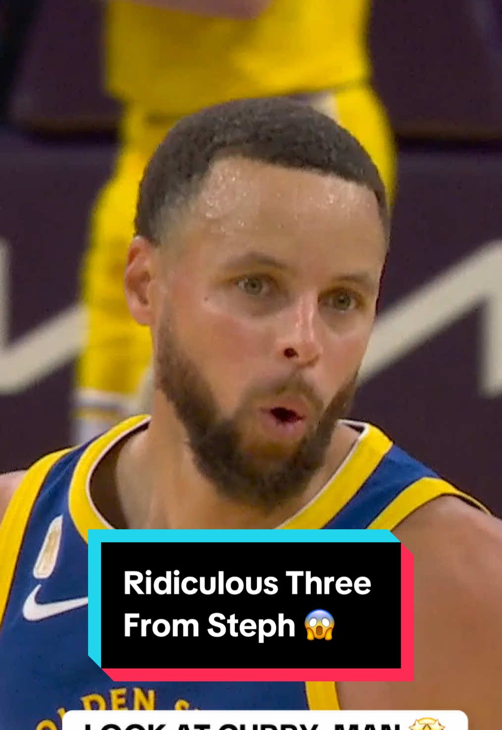 Replying to @NBA This shot was ridiculous 😱 #NBA #Basketball #Warriors #StephCurry 