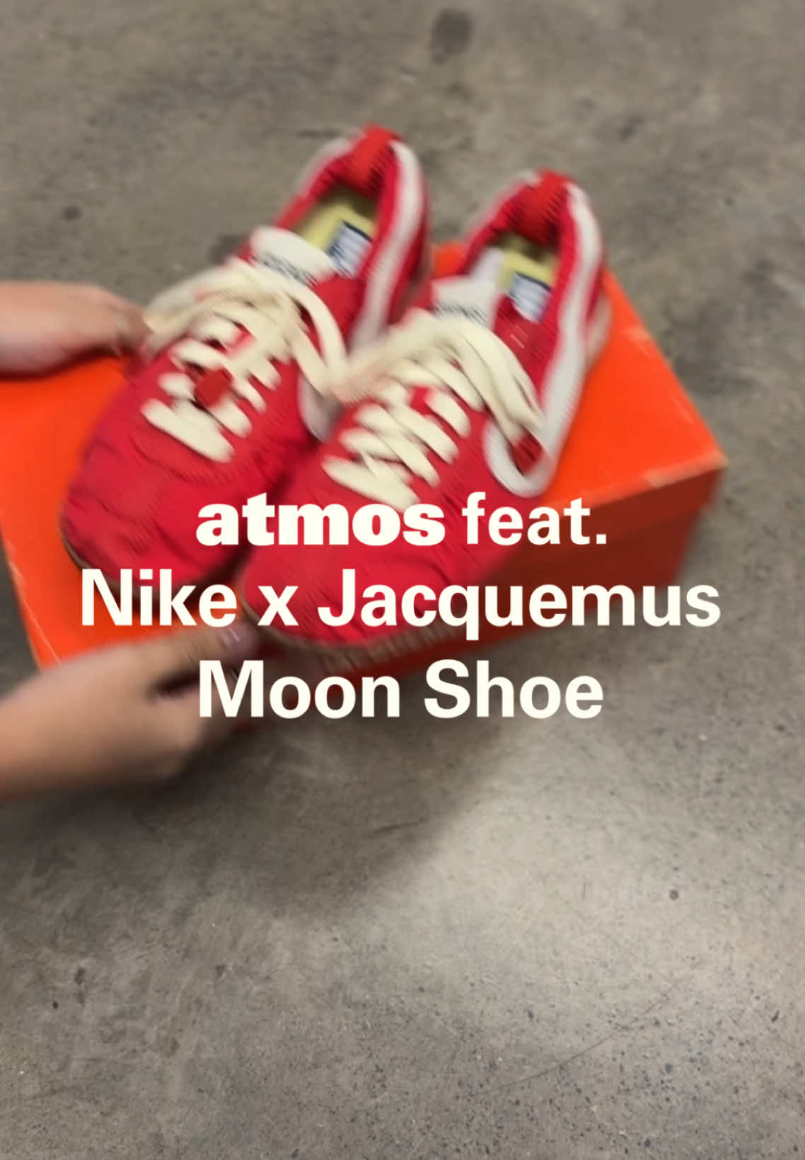 Unboxing the Nike x Jacquemus Moon Shoe 'University Red' releasing on October 25 at atmos Philippines. Release details: *INSTANT WIN OR LOSE RAFFLE* A game of pure chance and not a race to the door. It’s luck over lineup, so take your time, your card decides your fate. Take your shot: pick a raffle card and see if luck is on your side. Limit of 1 card per person. Rejoin by queueing again. Available while supplies last. No need to rush, the cards decide your fate. Good luck! (Customer can only purchase and win once) Limited pairs available on October 25 through Instant Win (or Lose?) Raffle in-store at atmos Philippines T&C Apply ⁠ #atmos #atmosmanila #atmosphilippines 