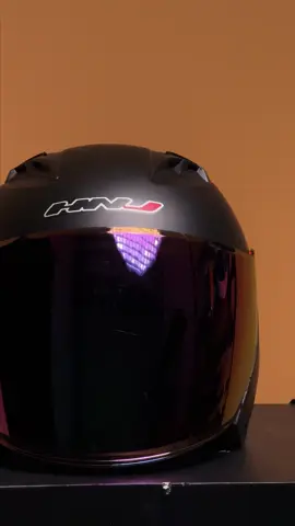 HNJ A4-008 Tinted Plain Color Half Face Single Visor Motorcycle Helmet #hnj #hnjhelmet #Lifestyle #halffacehelmet 