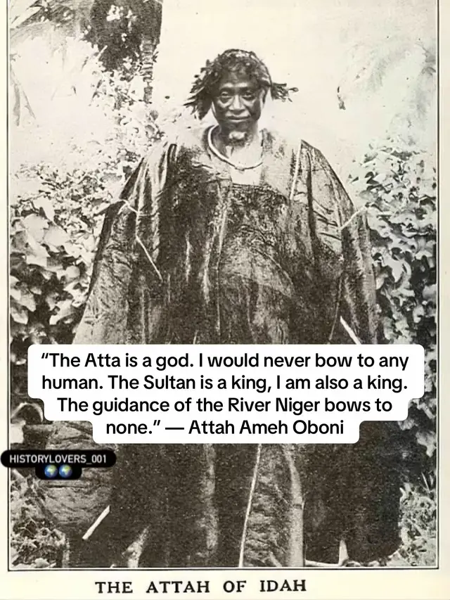 It was in the mid-1950s,The great chiefs of Northern Nigeria were summoned to Kaduna for the annual Council of Chiefs, presided over by the Sultan of Sokoto, spiritual head of the region and Chairman of the council. Among the invited monarchs was the Atta of Igala, Ameh Oboni, the revered Agaba Idu,Lion of the Niger, son of the spirits, and custodian of an ancient throne that had stood long before British flags stained African skies. Atta Ameh Oboni ruled the Igala Kingdom from 1945 to 1956. He was no ordinary king. His people believed the spirit of their ancestors walked in his shadow, that he could speak with the River Niger and command the rain.  So when he rode into Kaduna for that fateful meeting, draped in flowing black robes that shimmered like storm clouds, everyone noticed. The hall was filled with northern aristocracy, Emirs from Kano, Zaria, Katsina, Bauchi, all seated in order of precedence. The Sultan of Sokoto sat high, flanked by the rising star of northern politics, Sir Ahmadu Bello, the Sardauna of Sokoto. Then came the Atta of Igala, his gaze steady, his stride slow, his spirit unyielding. When the council began, protocol demanded that each ruler bow before the Sultan as a sign of respect to the chairman. One after another, the emirs did so. But when it came to the Atta’s turn, silence filled the hall. Ameh Oboni remained still, unmoved, unbent. “Your Highness,” one official whispered nervously, “please remove your crown and bow to the Sultan.” The Atta’s eyes, deep and ancient, studied the faces around him. Then he spoke in a voice that carried the weight of rivers and ancestors: “The Atta is a god. I would never bow to any human. The Sultan is a king, I am also a king. The guidance of the River Niger bows to none.” Gasps echoed through the chamber. The Emir of Kano, Muhammadu Sanusi I, proud and powerful, took offense. He saw in the Atta’s defiance a challenge to the unity and authority of the Northern Caliphate. Whispers spread that Sanusi and other northern elites plotted to have the Atta dethroned for “disrespect” and “rebellion.” The colonial officials, uneasy with the tension, offered the Atta a humiliating compromise, remove his crown, bow once, and keep his throne. Ameh Oboni knew what that meant. Among the Igala, a dethroned Atta’s lineage would be forever barred from wearing the crown again. It was not just about pride; it was about the eternal honor of his people. Yet he accepted,not in submission, but in divine protest. Slowly, he lifted his crown from his head. But before it could touch the ground, the hall erupted, a sudden swarm of bees burst forth from where the crown had rested, filling the air, chasing nobles and emirs out of the chamber in panic. The meeting dissolved in chaos. The Atta stood alone, untouched, his calm unbroken.  When order returned, Ameh Oboni walked to Emir Sanusi and, in a voice that carried prophecy, declared: “You sought to remove me from my throne. You shall lose yours” It was a curse uttered by a king who spoke for the spirits, and it would not take long to find its mark. In April 1963, less than a decade later, Emir Muhammadu Sanusi I was returning from a council meeting when his driver tuned to the radio, and there, in the voice of an announcer, he heard the words that sealed his fate: he had been dethroned by the government of Northern Nigeria under Ahmadu Bello.. As for Atta Ameh Oboni, the gods he embodied would not let him see humiliation. When colonial forces came for him, he took his own life within the sacred palace of Idah in 1956 , rather than be paraded in chains.  📕 Our stories as Africans must be told. 📚 Untold Chronicles — Volume One is now out in hardcopy. A powerful collection of Africa and Nigeria’s lost, buried, and untold stories, now bound in print for history lovers, truth seekers, and future generations. 📕 Send us a message to order.Next day delivery 📦 What’s app 09010030287 #Historylovers#UntoldChronicles 