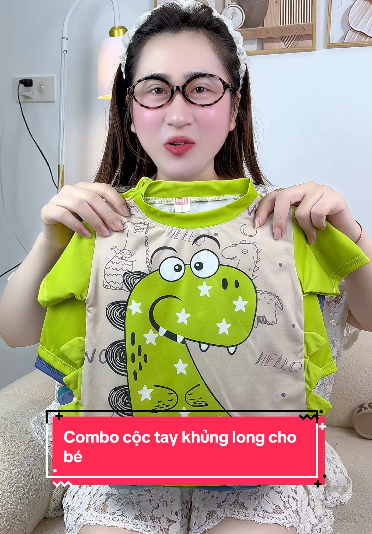 Combo sét cộc tay khủng long cho bé #quanaotreem #thoitrangtreem #thoitrangchobe #setcoctaychobe #setcoctaybe 