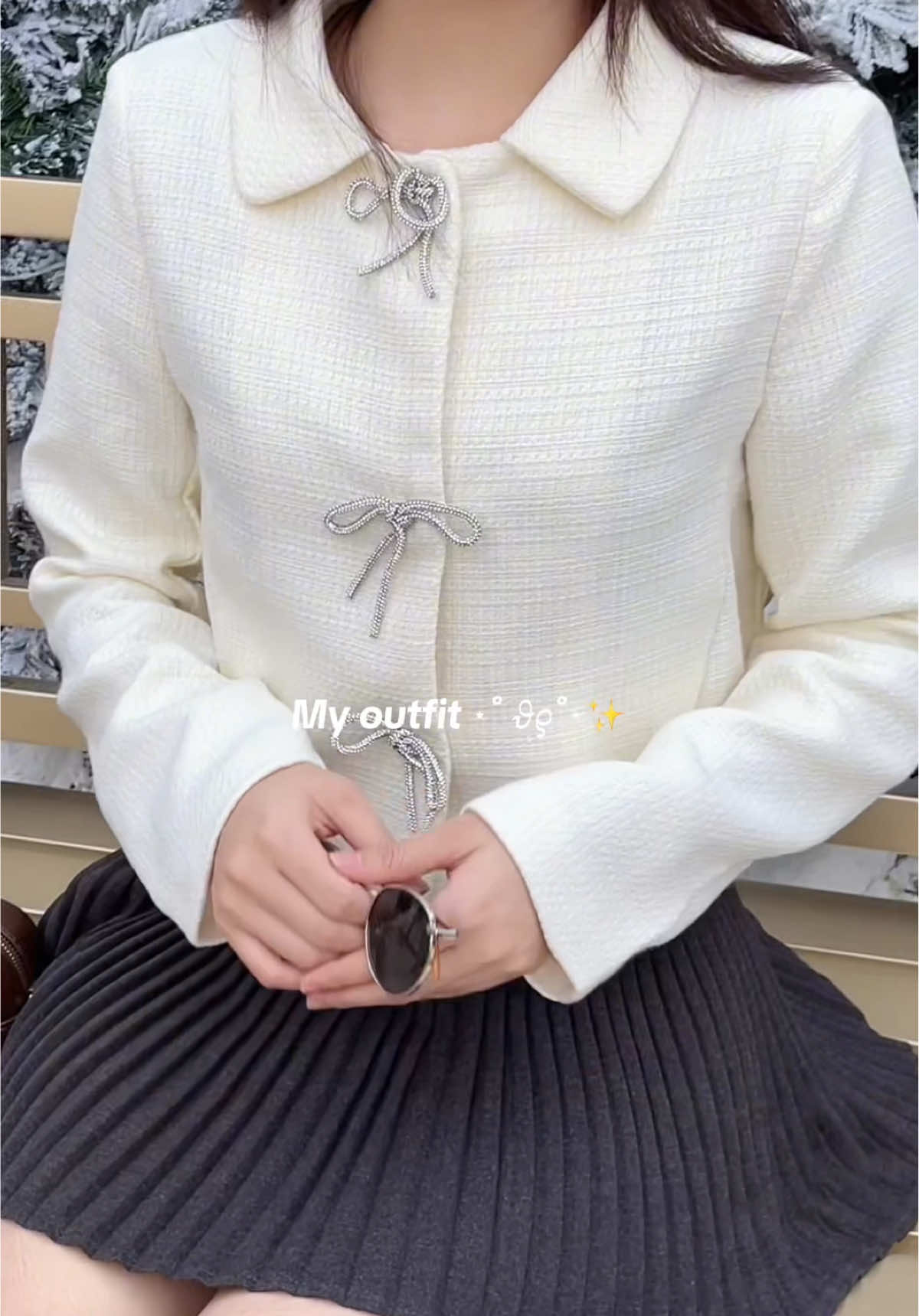Đến mùa mặc dạ tweed rồiiii 😚 #phoidonu #xuhuongtiktok #viral #phoidoxinh #outfit 
