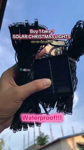 Solar Christmas Lights naka buy 1 take 1 ♥️🥳