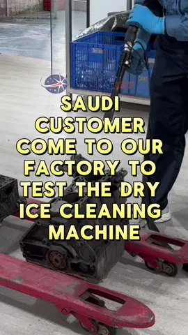 Saudi client tested our dry ice blaster at the factory—loved the result! Non-abrasive, no waste, super efficient 🌟 Need one? DM now for details! #DryIceSolution#dryiceblastingequipment #DryIceBlasting 