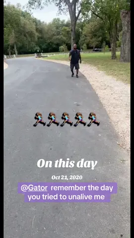 #onthisday @Gator Remember the day you tried to unalive me, and then made me jog and walk back to the car 😩🙄 I miss you 😘 