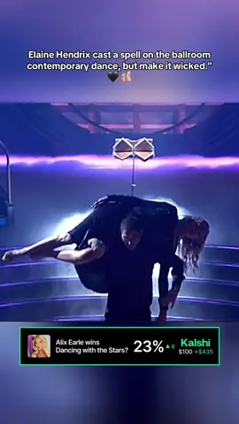 Elaine Hendrix cast a spell on the ballroom—contemporary dance, but make it wicked.