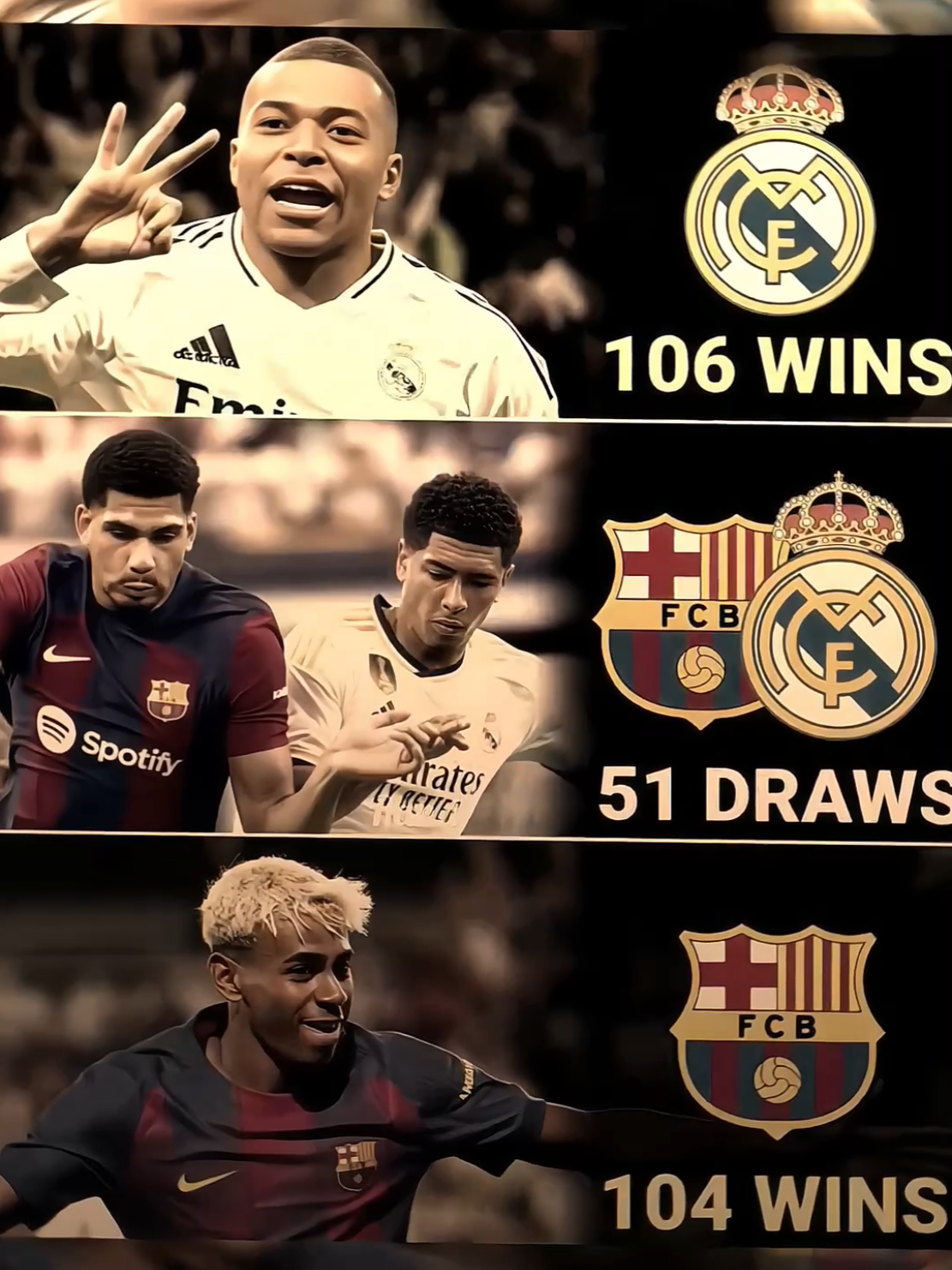 Match Day 10‼️ㅤㅤㅤㅤ ㅤ ㅤㅤㅤㅤㅤ Real Madrid vs Fc Barcelona ㅤ ㅤㅤㅤ ㅤ ㅤㅤㅤㅤㅤ ㅤ ㅤㅤㅤ ㅤ ㅤㅤㅤㅤ 🗓: 26/10/2025 ⏳: 22.15 WIB 🏟: Estadio Santiago Bernabeu ⚽: Match Day 8ㅤㅤㅤ ㅤ ㅤㅤㅤㅤㅤ     #realmadrid #barcelona #laliga #ElClasico  #footballedit 