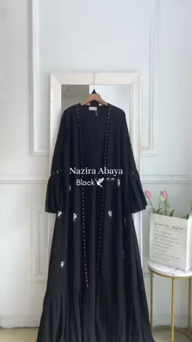 REKOMENDASI ABAYA BLACK🖤  NAZIRA ABAYA CAKEP PWOLL😍 READY CO YUU✨🛒🛍️⁣ #fyp #dress #abayastyle #abayalebaran #black 