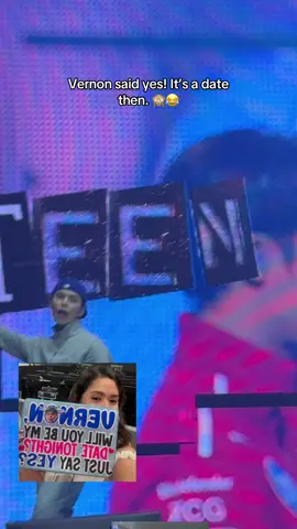 Happiest day of my life! Vernon saw my banner and he said YES! LOL 😂🙈 #seventeen17_official  #seventeennewtourinAustin  #vernonseventeen  #kpopfyp  #fyp