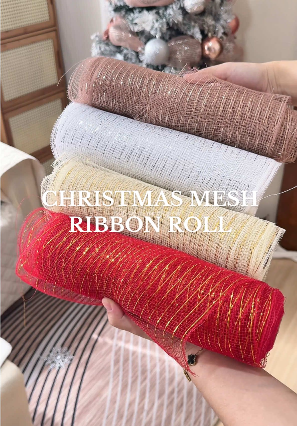 Replying to @Aklanon Girl 🪬🧿 Every year na kaming gagamit ng mesh ribbon roll for sure! Ang lakas maka ganda sa Christmas tree nito 😍  #meshribbon #meshribbonforchristmas #meshribbonroll #meshribbonchristmastree #christmasdecor  