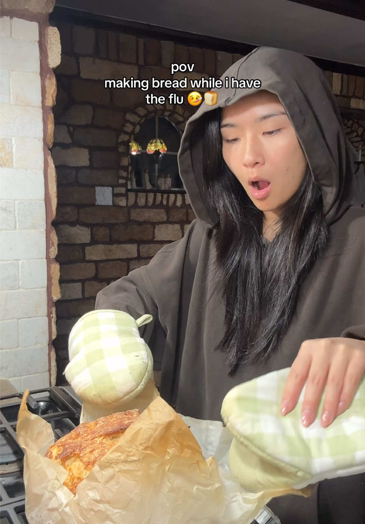 The butter was a bad choice for my upset stomach 😩 #breadmaking 