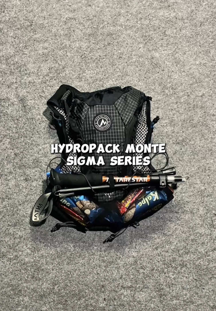 Hydropack monte equipment sigma series — muat banyak cocok buat running / tektok gunung #hydropack #runninggear #tasoutdoor #tasrunning #tashydropack 