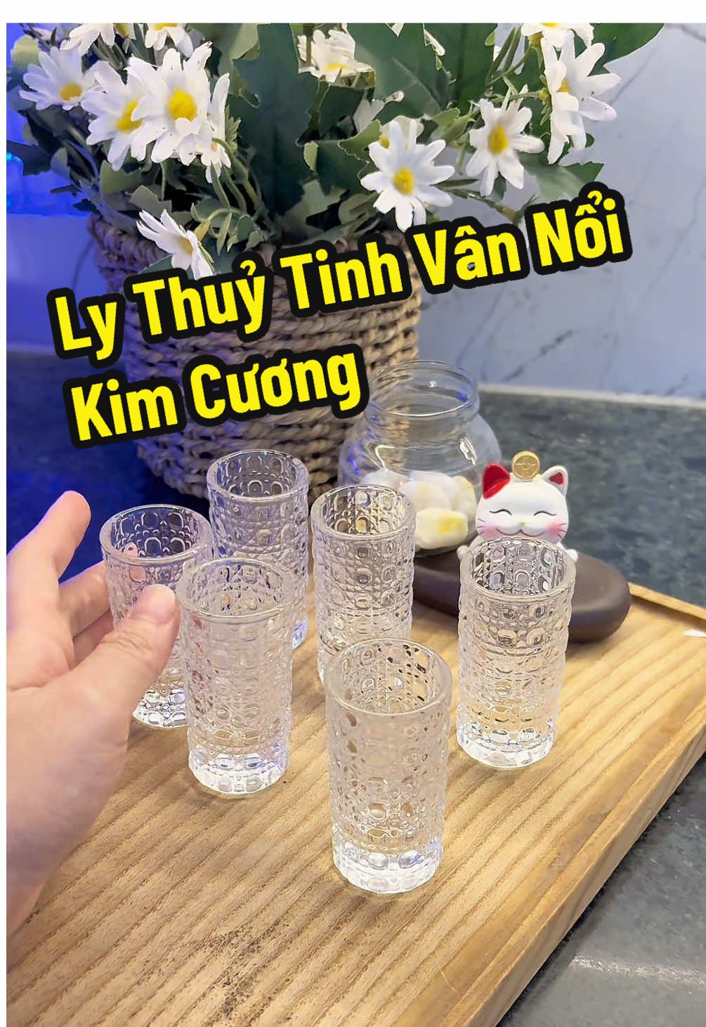 Ly Thuỷ Tinh Vân Nổi Kim Cương  #lythuytinh #lythuytinhcaocap #lythuytinhdep #loan_xjnh #xuhuong 