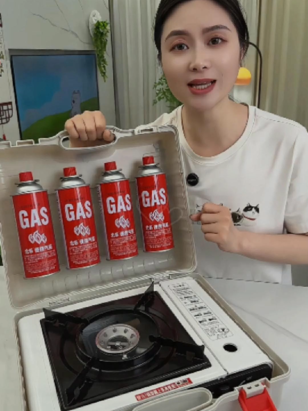 Bếp gas cá nhân - Di động, tiện lợi, nấu nướng đa năng.#cookware #kitchen #cooking #tiktokmademebuyit #stove