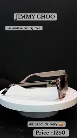 Jimmy choo ladies premium sunglasses 🕶️ price : 1250 #aayaracollection #foryounepal #jimmychoo #chasma #tiktoknepal 