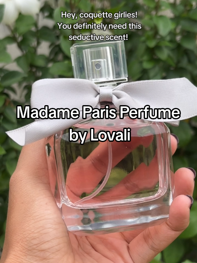The Madame Paris Perfume by Lovali likely has a light, feminine, and romantic scent with floral and sweet notes like rose or jasmine. It’s designed to be fresh and suitable for everyday wear. 🌷🌸 #lovaliperfume #akrymi #perfumeforwomen #perfumetiktok #perfumecollection 