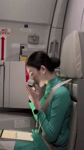 Một khoảnh khắc nhỏ hoy nè☁️💕 ~ #tiktok #fypシ゚ #pa #cabincrew #tiepvienhangkhong 