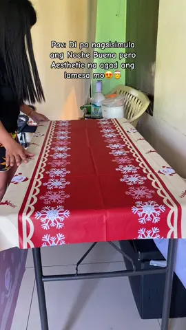 Bring Christmas vibes straight to your dinning table!🎄Waterproof, oilproof at super ganda pang Aesthetic shot na handaan #christmastablecloth #christmasdecor #christmasfinds 