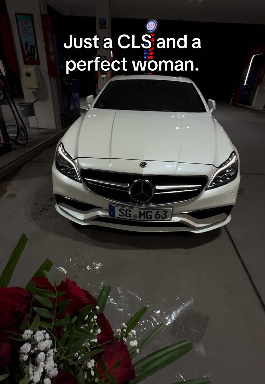#cartok #mercedes #cls63 #romantic #rose 