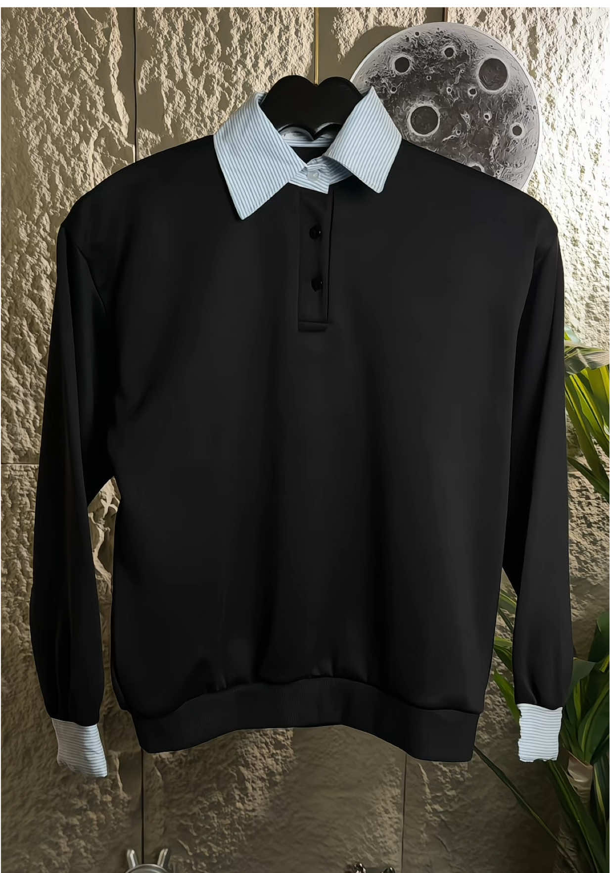 Áo Sweater Cổ Và Tay Phối Sơ Mi Chất Nỉ Bông Cotton Thiết Kế Độc Đáo & Chất Liệu Tuyệt Vời Phù Hợp Mọi Hoạt Động#aosweater #aoninamnu #aonibong #thoitrang #xuhuong 