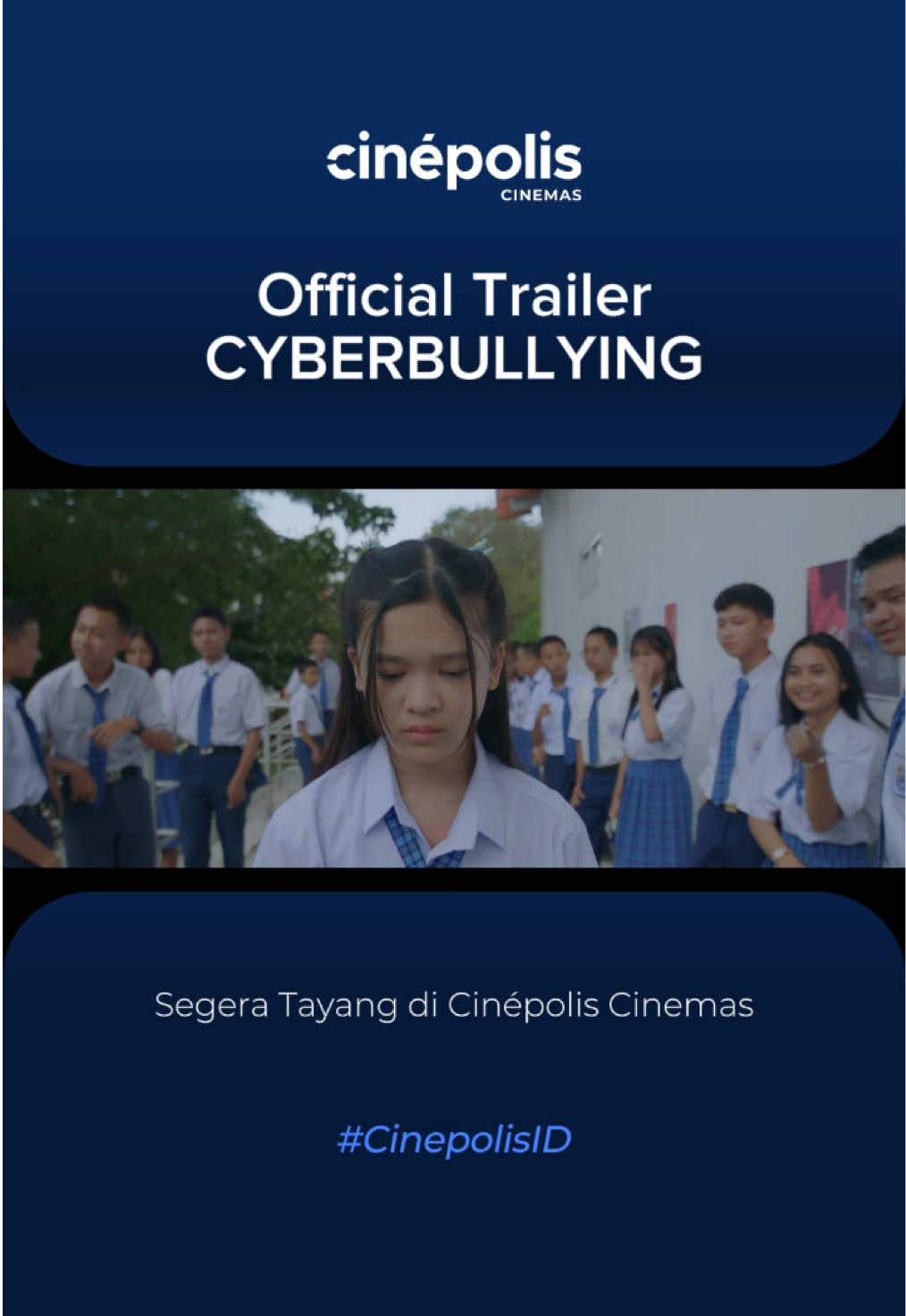 Setelah menjadi korban cyberbullying, Neira perlahan bangkit di tempat yang tak terduga, rumah kakeknya.  Di sana, ia belajar bahwa penyembuhan dimulai dari kebaikan kecil dan keberanian untuk mencoba lagi.  Tapi… apa arti sembuh di dunia yang tak pernah lupa?  Temukan jawabannya dalam #cyberbullying , tayang mulai 23 Oktober 2025 di Cinépolis Cinemas.  #CinepolisID 