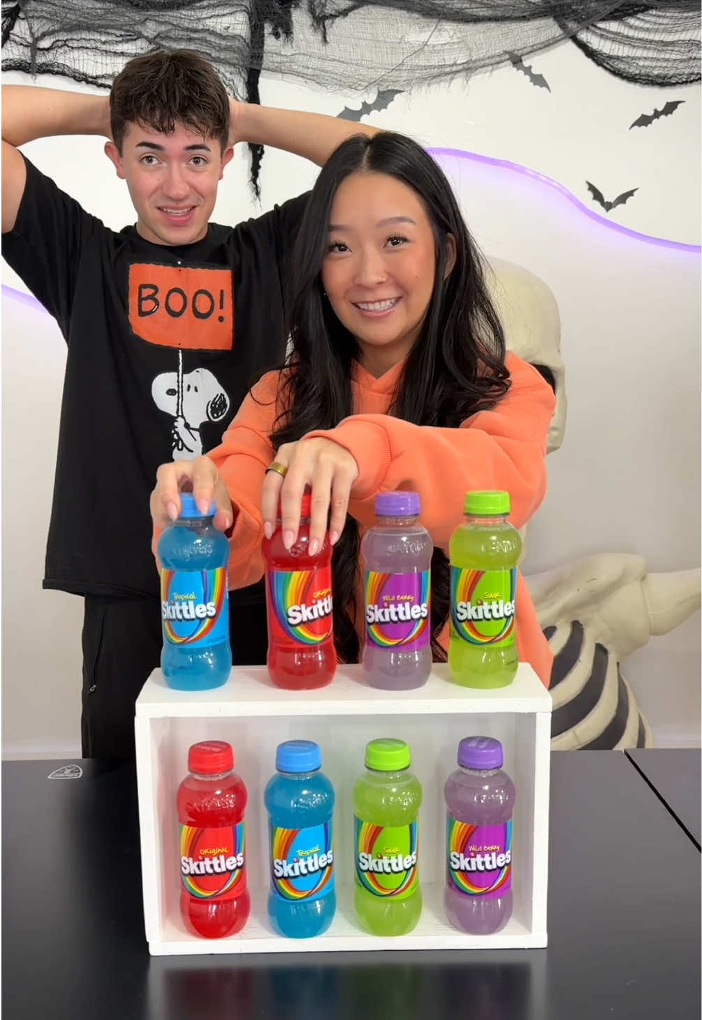 Four Box Candy Drink Match Challenge! Boys vs Girls #halloween #game #challenge 