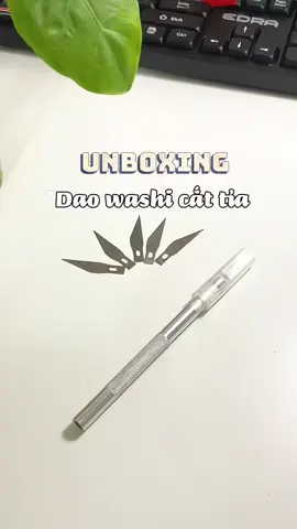 Dao washi rọc giấy dùng để unbox, làm đa năng lắm nha #daowashi #daorocgiay #daounbox #dotienich #unboxing #review #foryou  @Hanchan review 🐰 