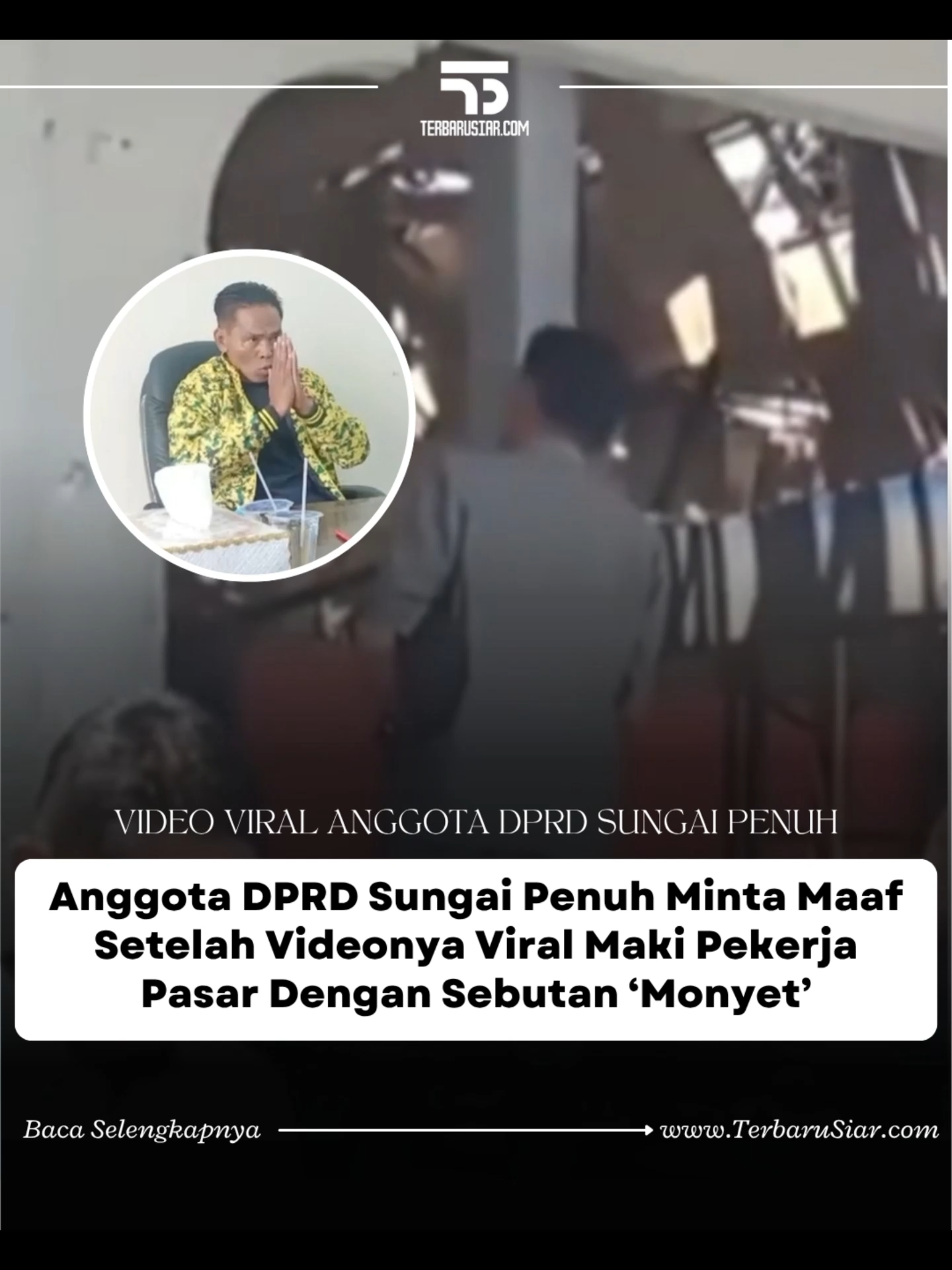 Seorang anggota DPRD Sungai Penuh membuat geger karena videonya yang sedang memaki pekerja pasar dengan sebutan “monyet” tersebar luas di media sosial. 📰 Cek Berita Lengkapnya ➞ terbarusiar.com #terbarusiar #berita #beritaviral #beritaterkini #beritatiktok #terkini #video #videoviral #anggotadprd #klarifikasifahrudin #klarifikasi #mintamaaf #dpr #dprd #sebut #hina #pekerja #binatang #monyet #sungaipenuh #jambi #jambipride #jambiviral #sumatera #viral #trending #fyp #foryou