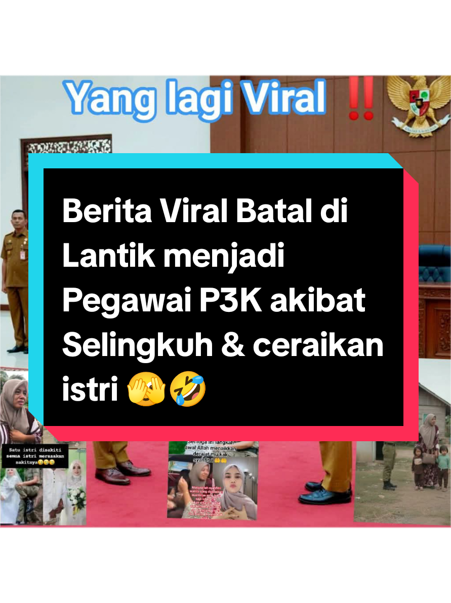 Dan Akhirnya 😎Beredar kabar Bupati Aceh Singkil angkat bicara tentang kasus oknum P3K yg menceraikan istrinya, Bupati Aceh Singkil memecat oknum P3K tersebut sbg bentuk tidak mendukung perbuatan nya. Kisah pilu ini mencuat dari seorang ibu dua anak di Aceh Singkil bernama Melda Safitri (33) dengan akun Facebook Safitri Alshop Aceh kembali menjadi sorotan publik. Ia diceraikan suaminya hanya tiga hari sebelum pelantikan dan penerimaan SK PPPK (Pegawai Pemerintah dengan Perjanjian Kerja). #fyp #acehnews 