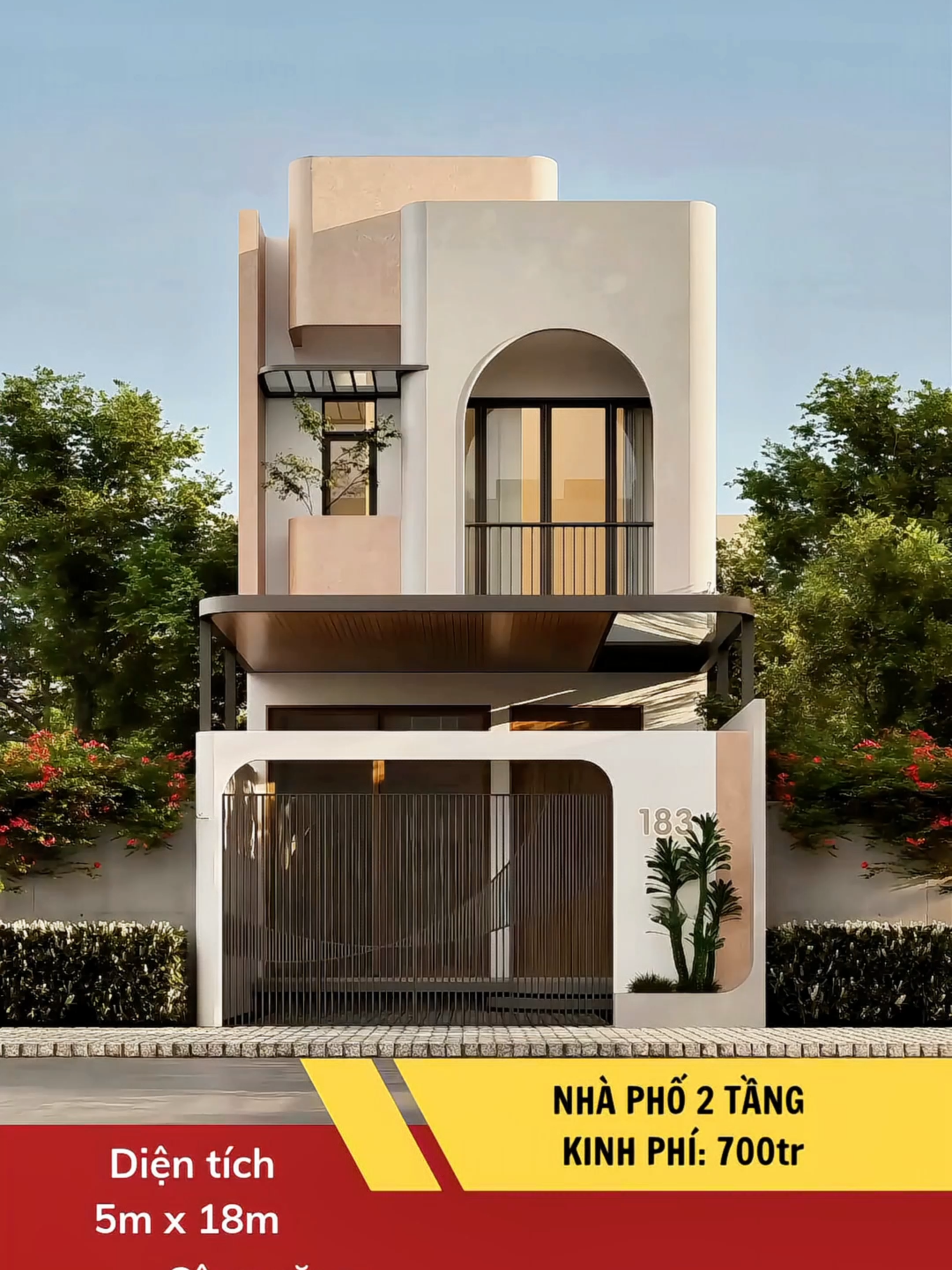 🏡 MẪU NHÀ 2 TẦNG 5x18M – KHÔNG GIAN SỐNG HIỆN ĐẠI, TIẾT KIỆM CHI PHÍ 💰✨ Với diện tích 5x18m, mẫu nhà 2 tầng này mang đến thiết kế tối ưu – công năng hoàn hảo cho mọi gia đình trẻ yêu thích phong cách hiện đại và tiện nghi. 🌿 ( mẫu nhà được Cờ Đỏ sưu tầm )