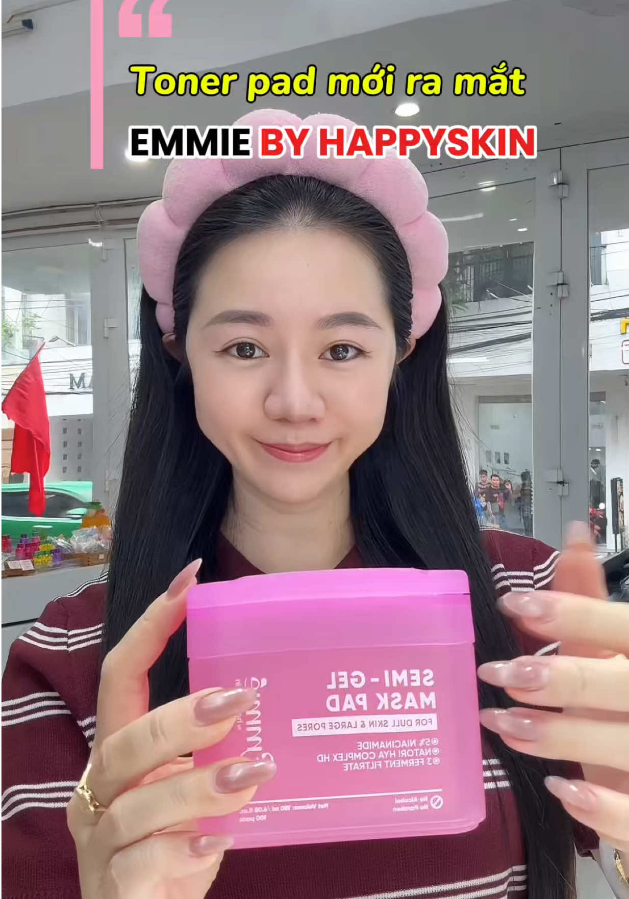 Mask pad chất liệu semi gel xịn xò nhà Emmie by Happy Skin vừa ra mắt 😘✨✨ #maskpad #emmiebyhappyskin #emmie #tonerpad #nghiatruongreview 