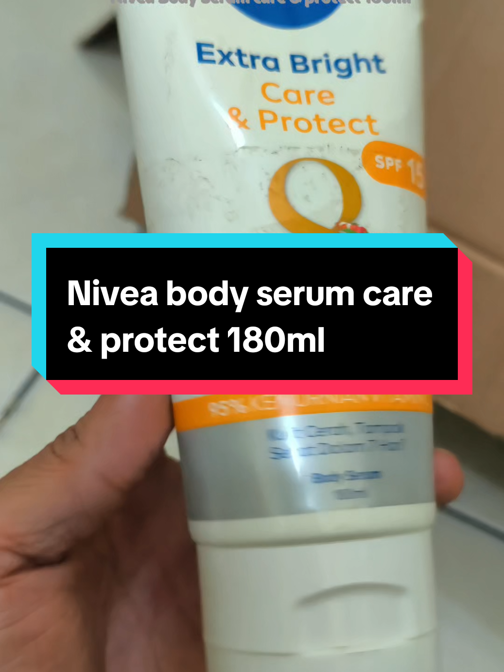 Nivea body serum care & protect 180ml #niveabodyserum #niveacareandprotect #skincare #cuantanpabatas #wibgajian 