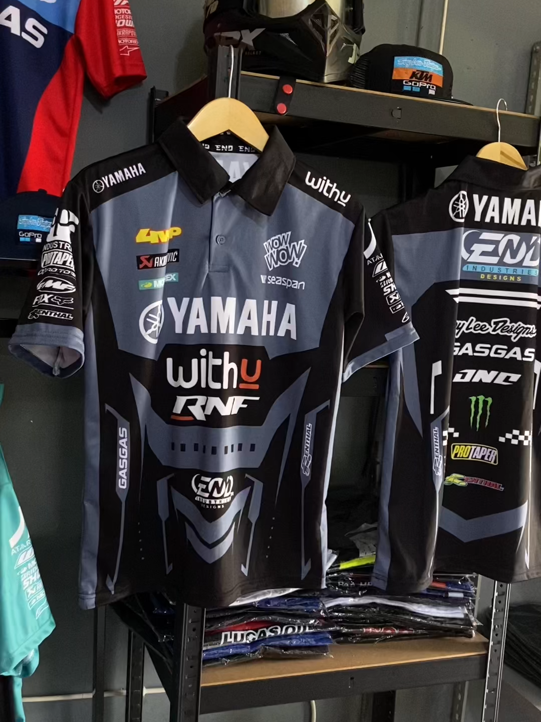 Jersey Polo Collar Yamaha, Premium na Kalidad, Itim na Kulay, Pinakabagong Disenyo. #Collared Polo #Motorcycle Race #Mountain Bike