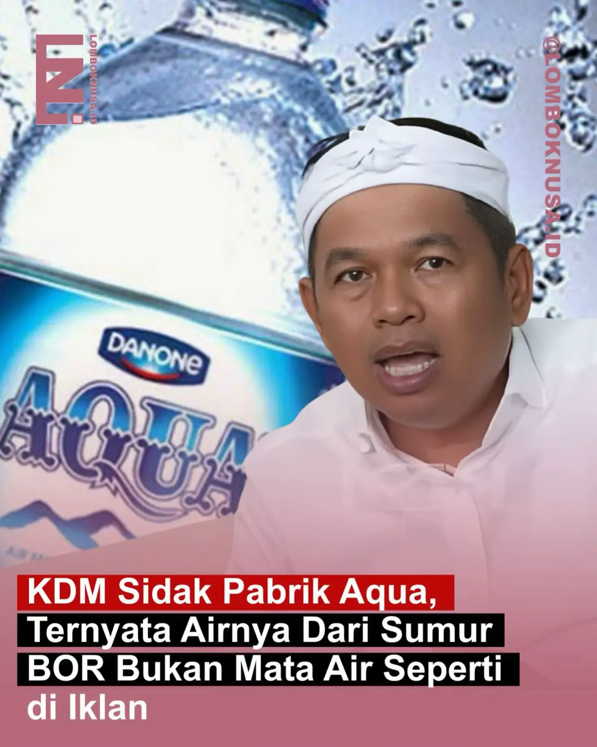 KDM Sidak Pabrik Aqua, Ternyata Airnya dari Sumur BOR Bukan Mata Air Seperti di Iklan: Siapa yang Minum Kebohongan Merek Premium? Selama puluhan tahun, Aqua membangun citra kesucian dan kemurnian melalui narasi romantis 