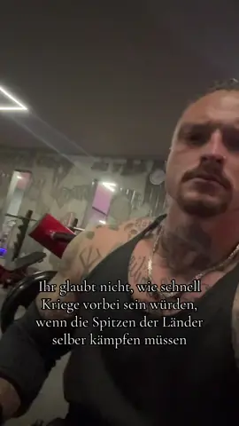 Stell dir vor es ist Krieg & keiner geht hin ☮️ #161 #fcknzs #peaceandlove #kraftsport #eattherich 