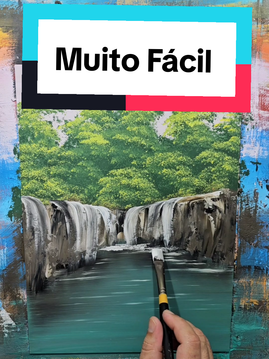 Pintura Rápida e Fácil de fazer #arte  #artista  #pintura  #desenho  #paisagem 