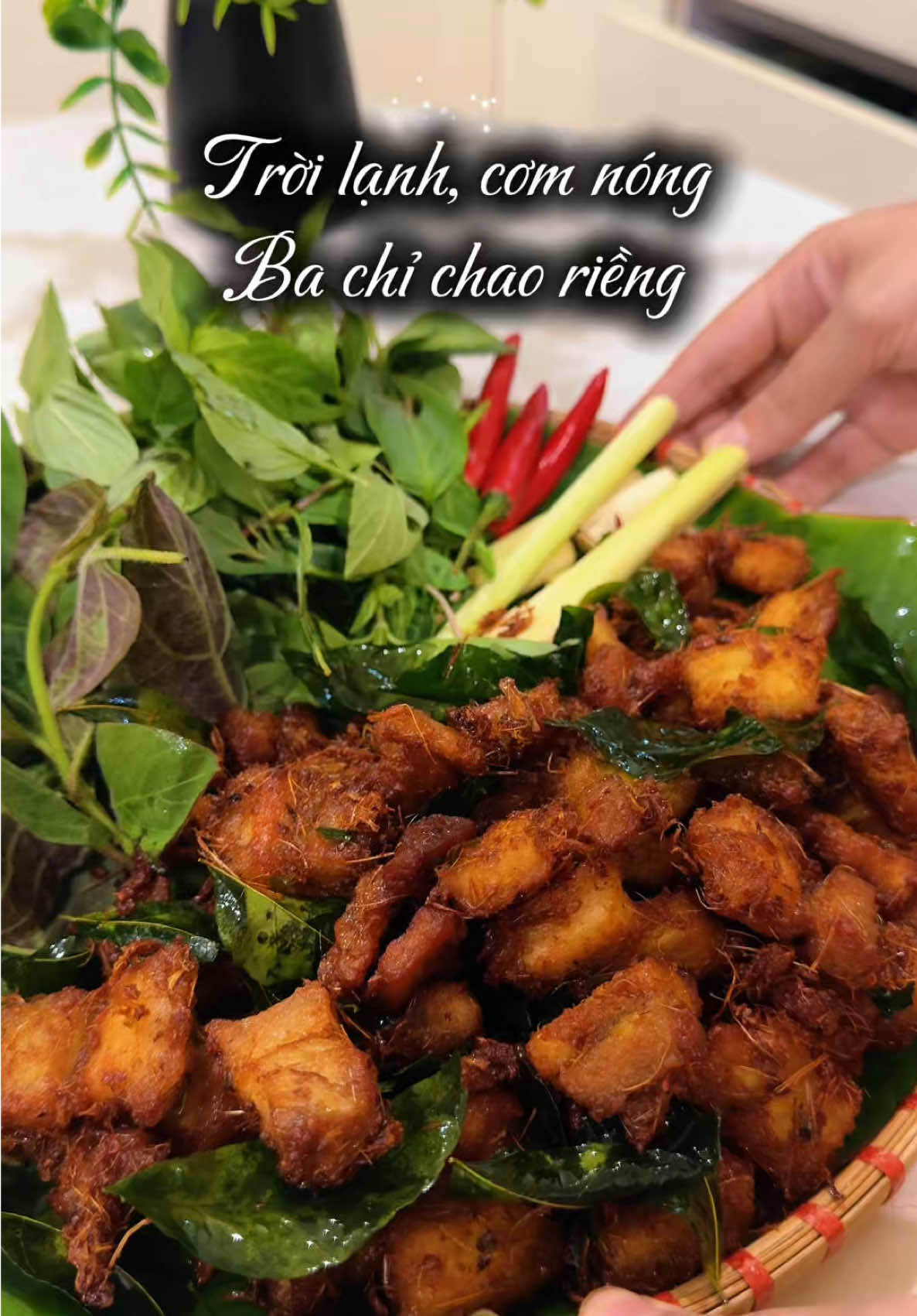 Mùa thu Hà Nội tôi yêu! Thời tiết se se lạnh, mê thật sự, mùa của ăn món nào cũng thấy ngonn, gió lạnh mà gắp 1 miếng ba chỉ chao riềng nóng hổi, thơm nồng thì ấm lòng phải biết 😊 #bachichaorieng #tinhhoabacbo  #monngonmoingay #ilovetiktok #food 