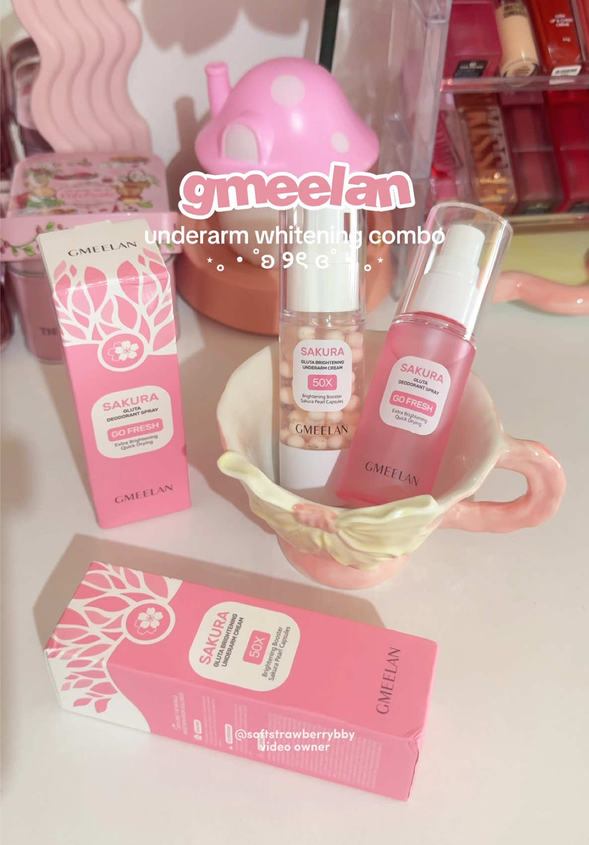 say hi 👋 to glowing underarm with these combo from @GMEELAN_PH  #GMEELANunderarmcream #GMEELANdeodorantspray #brighteningcream #underarmbrightening #skincare 