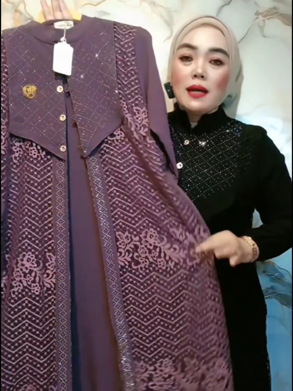 Hijab Pratiwi - Samira Dress Gamis Cingkel Mix Brukat Mewah Elegant Terbaru untuk Dewasa & Remaja Kekinian Cocok Lebaran #gamis #gamismurah #gamiskekinian #gamislebaran #gamiscantik 