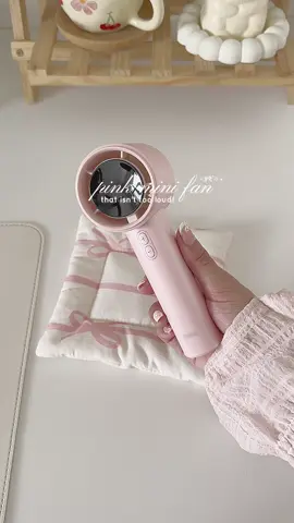 my new fav mini fan in pink!  #aesthetic #singapore #wonyoungism #sgtiktok #createtowin 