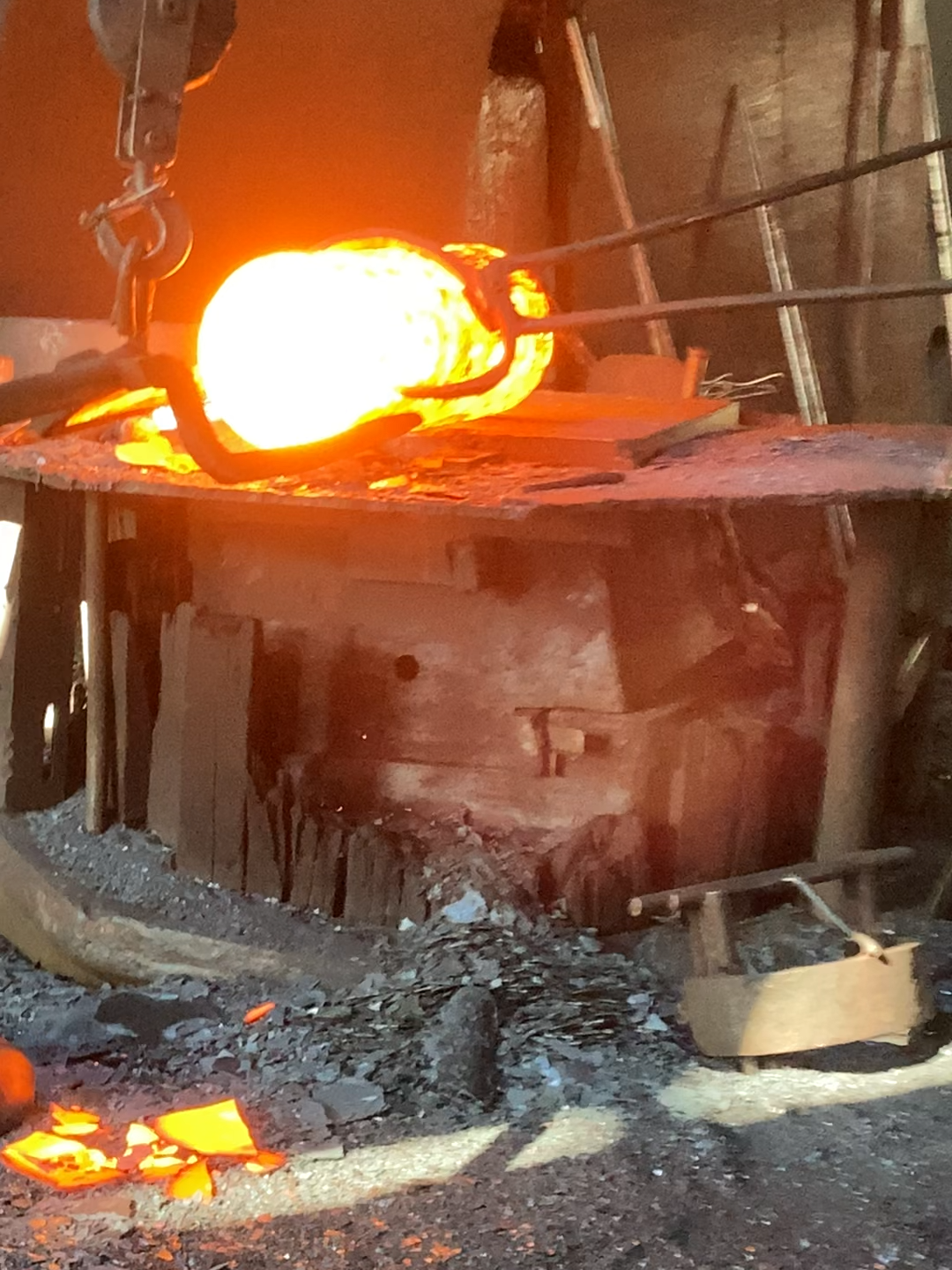 Inside the factory Bearing Manufacturing Line – Upsetting, Punching, and Ring Rolling  #forging #iron #blacksmith #forging #machine